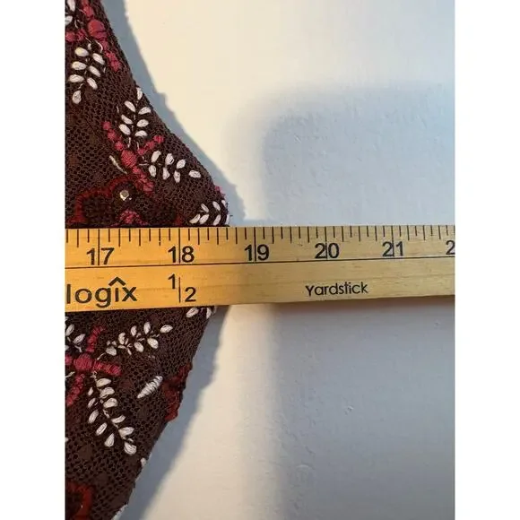 Boho country Shyanne Women's Tie Back Embellished Tank Size XL - Picture 8 of 11